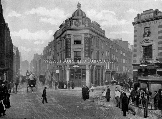 Seven Dials, Covent Garden, London. c.1890's.